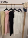 The new solid-color dress for the summer and autumn of 2024 is versatile and can be layered. It is a fashionable and casual women's wear from a Japanese and Korean brand Application Scenario